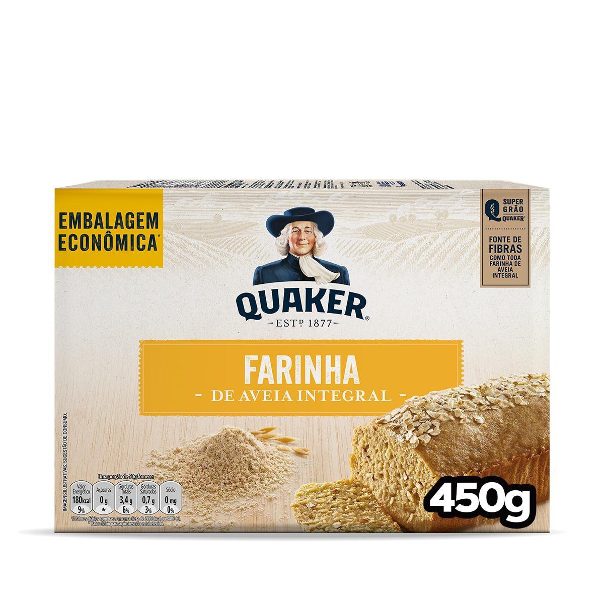 Farinha De Aveia Quaker Caixa 450g