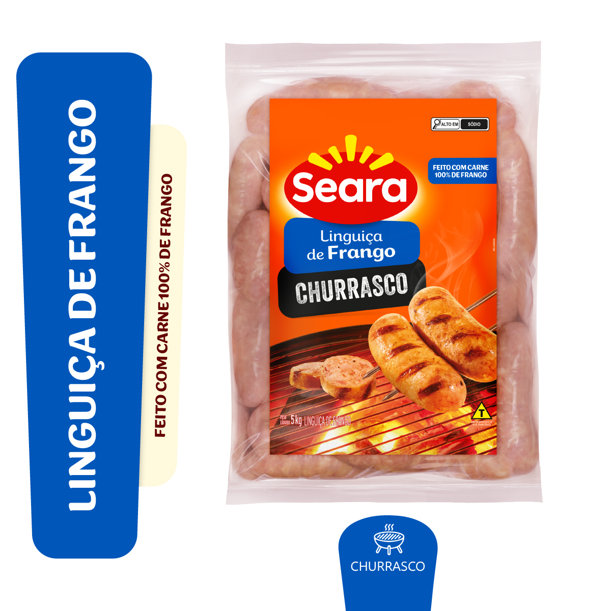 Linguiça De Frango Churrasco Seara 650g