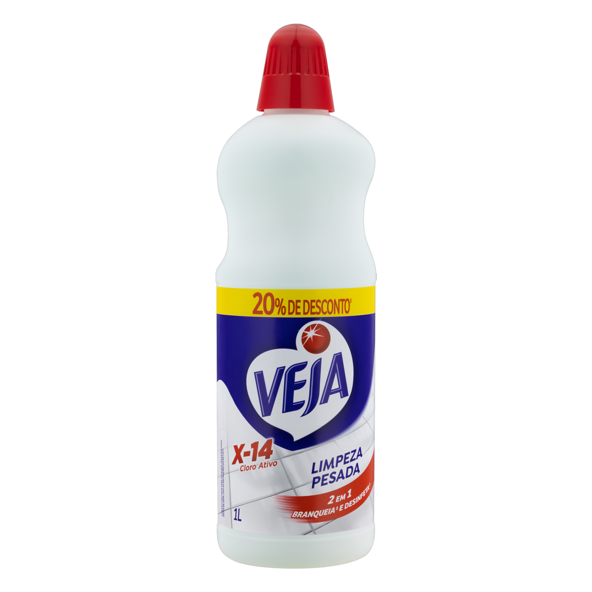Limpador Limpeza Pesada Veja X-14 Frasco 1l Grátis 20% de Desconto