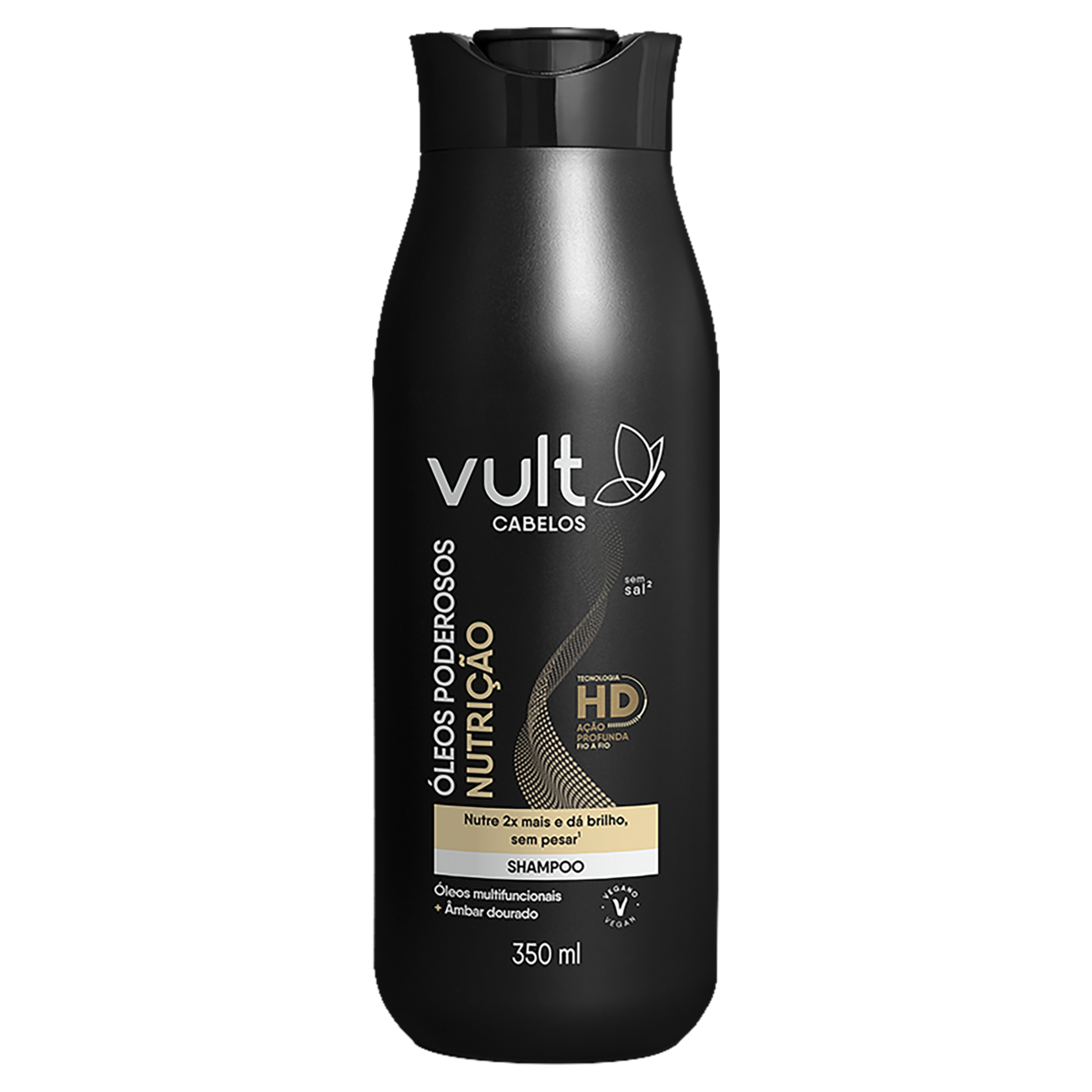 Shampoo Vult Cabelos Óleos Poderosos Nutrição Frasco 350ml