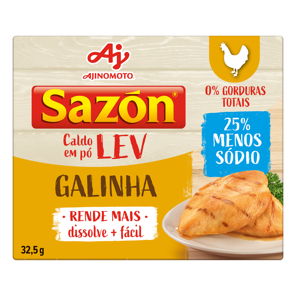 Tempero SAZÓN® Galinha Sazón Lev 32,5g