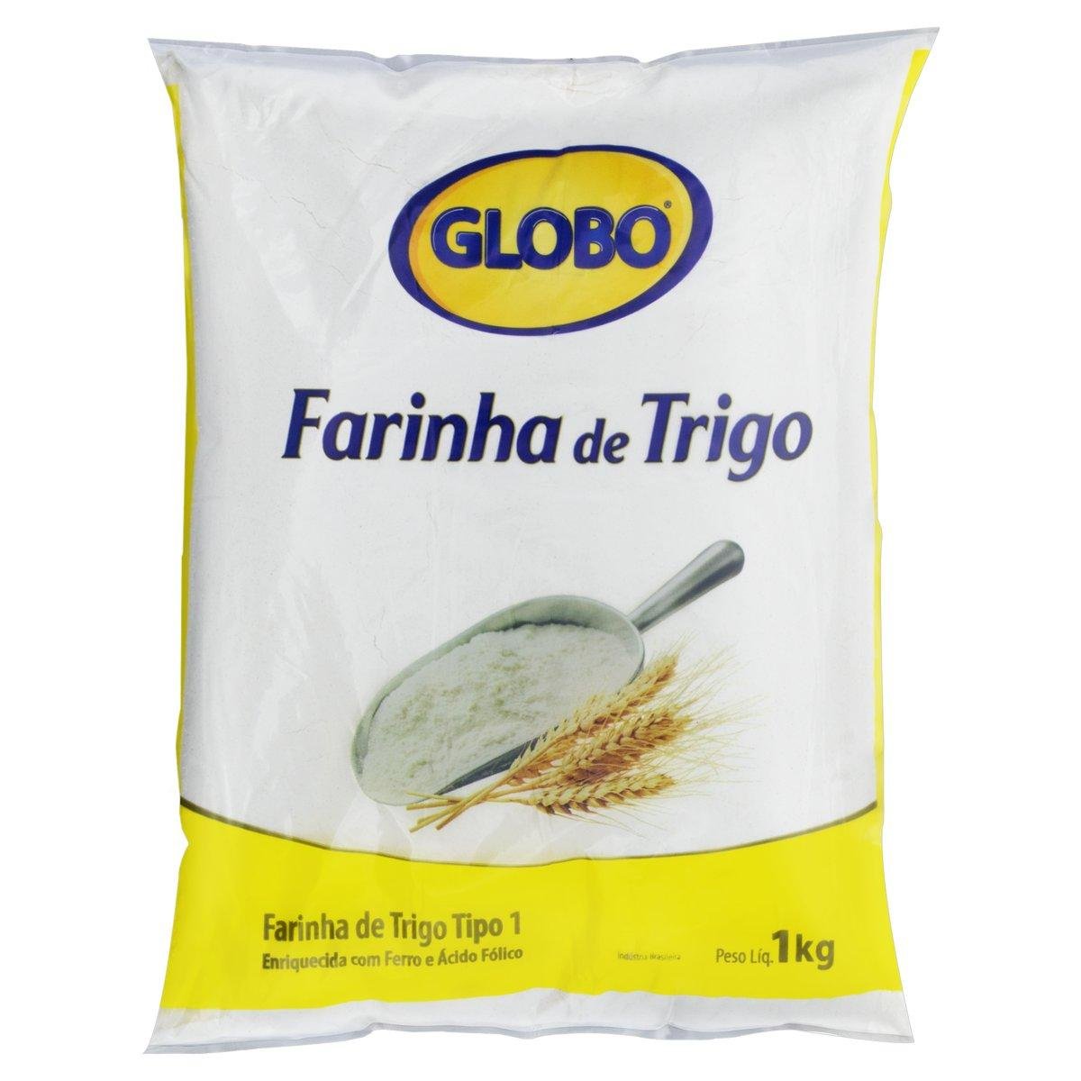 Farinha de Trigo Tipo 1 Original Globo Pacote 1kg