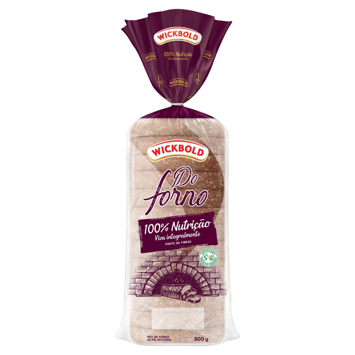 Pão de Forma Wickbold Do Forno 100% Nutrição Pacote 500g