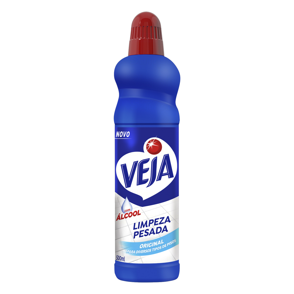 Limpador Limpeza Pesada com Álcool Original Veja Frasco 500ml