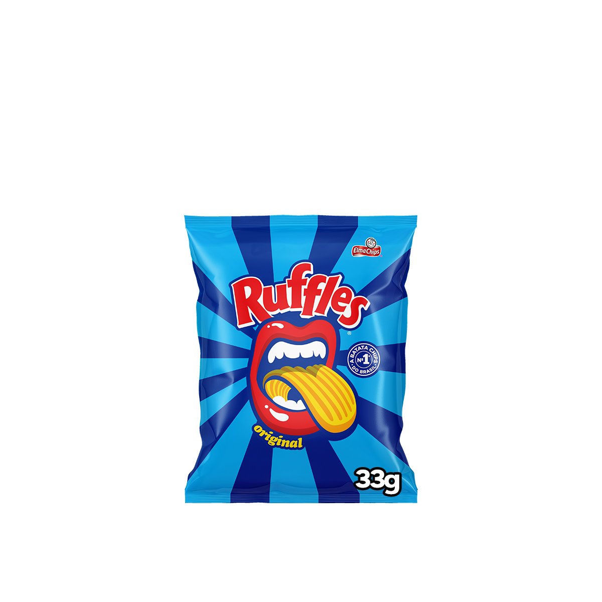 Batata Frita Ondulada Original Elma Chips Ruffles Pacote 33g