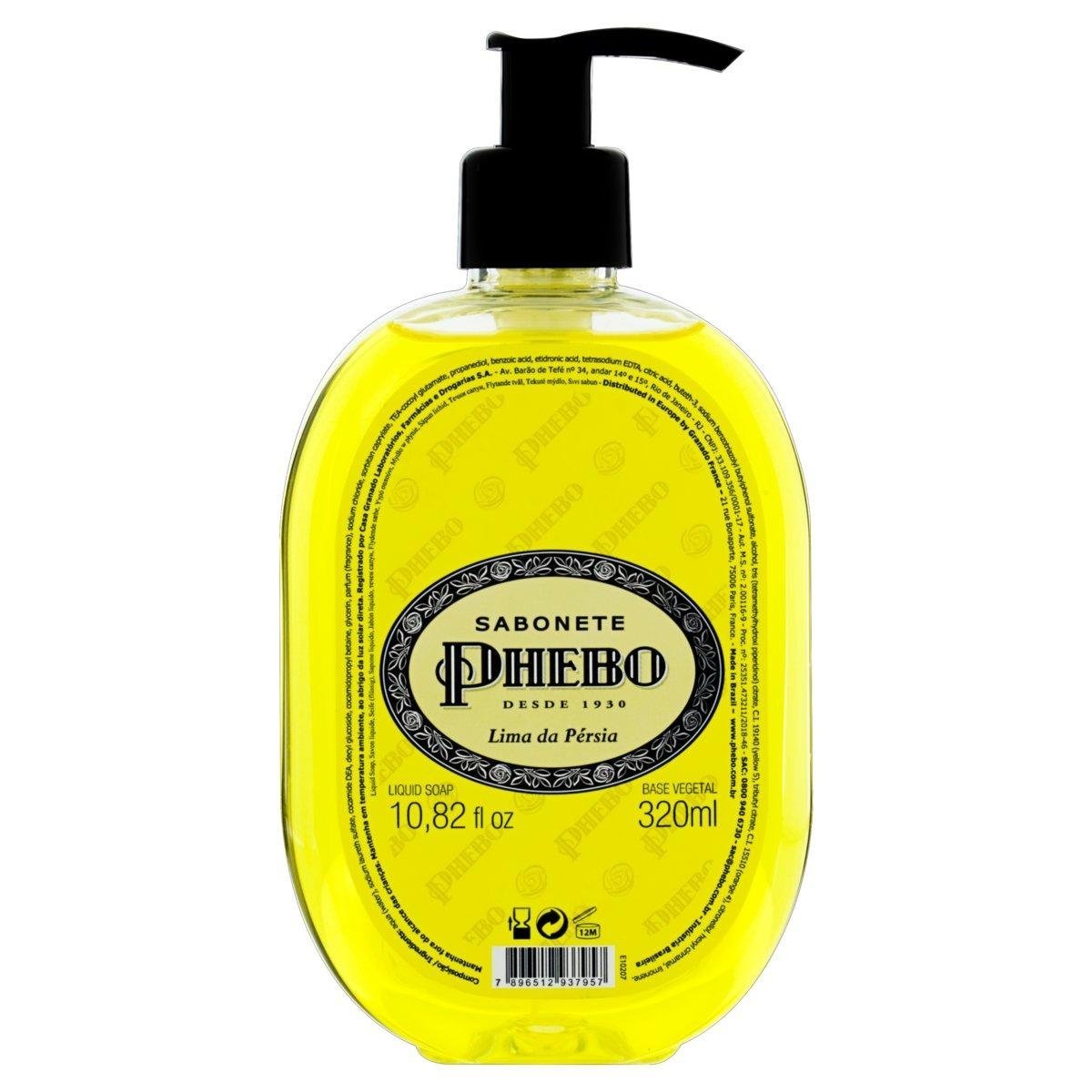 Sabonete Líquido Lima da Pérsia Phebo Frasco 320ml
