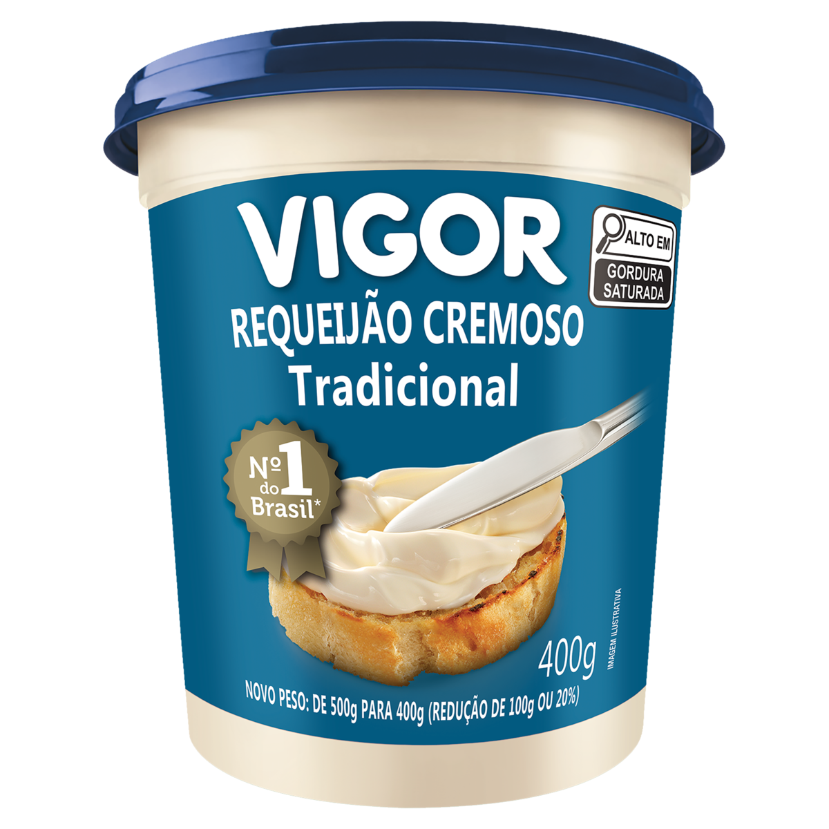 Requeijão Cremoso Tradicional Vigor Pote 400g
