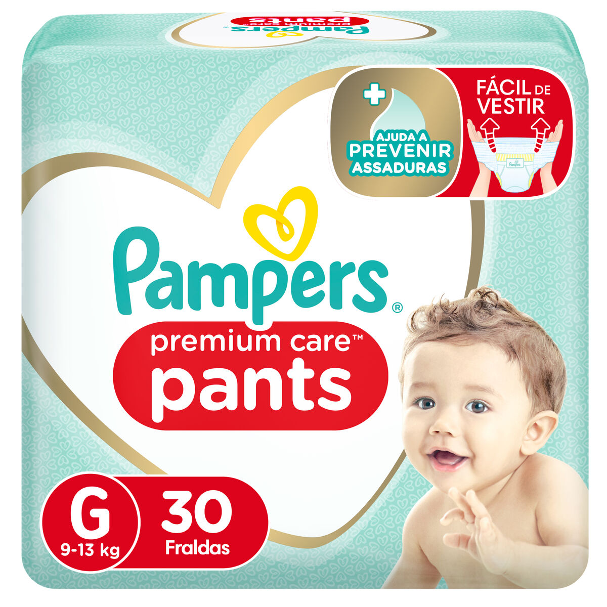 Fralda Descartável Infantil Pants Pampers Premium Care G Pacote 30 Unidades