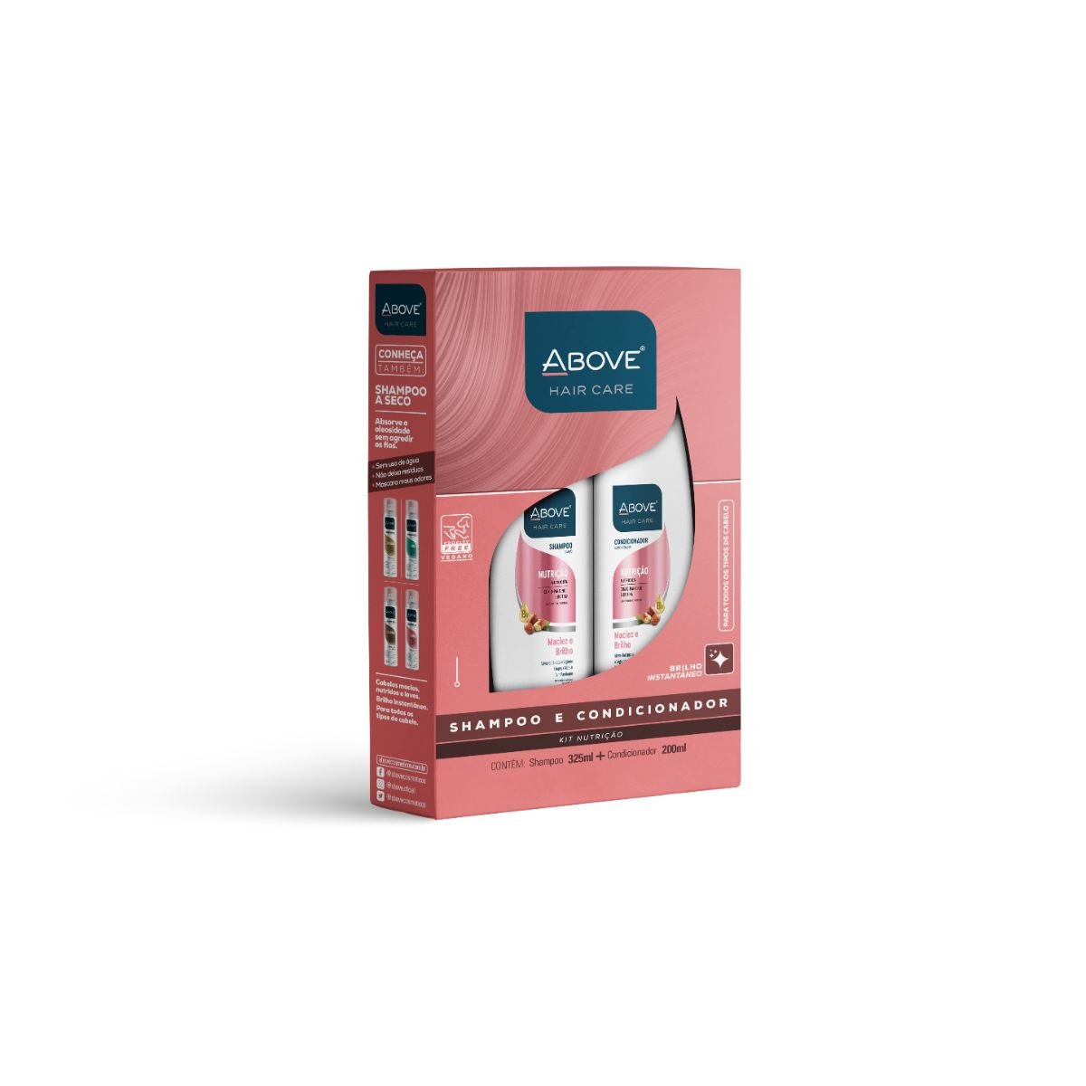 Kit Shampoo e Condicionador ABOVE Nutrição 325/325ml