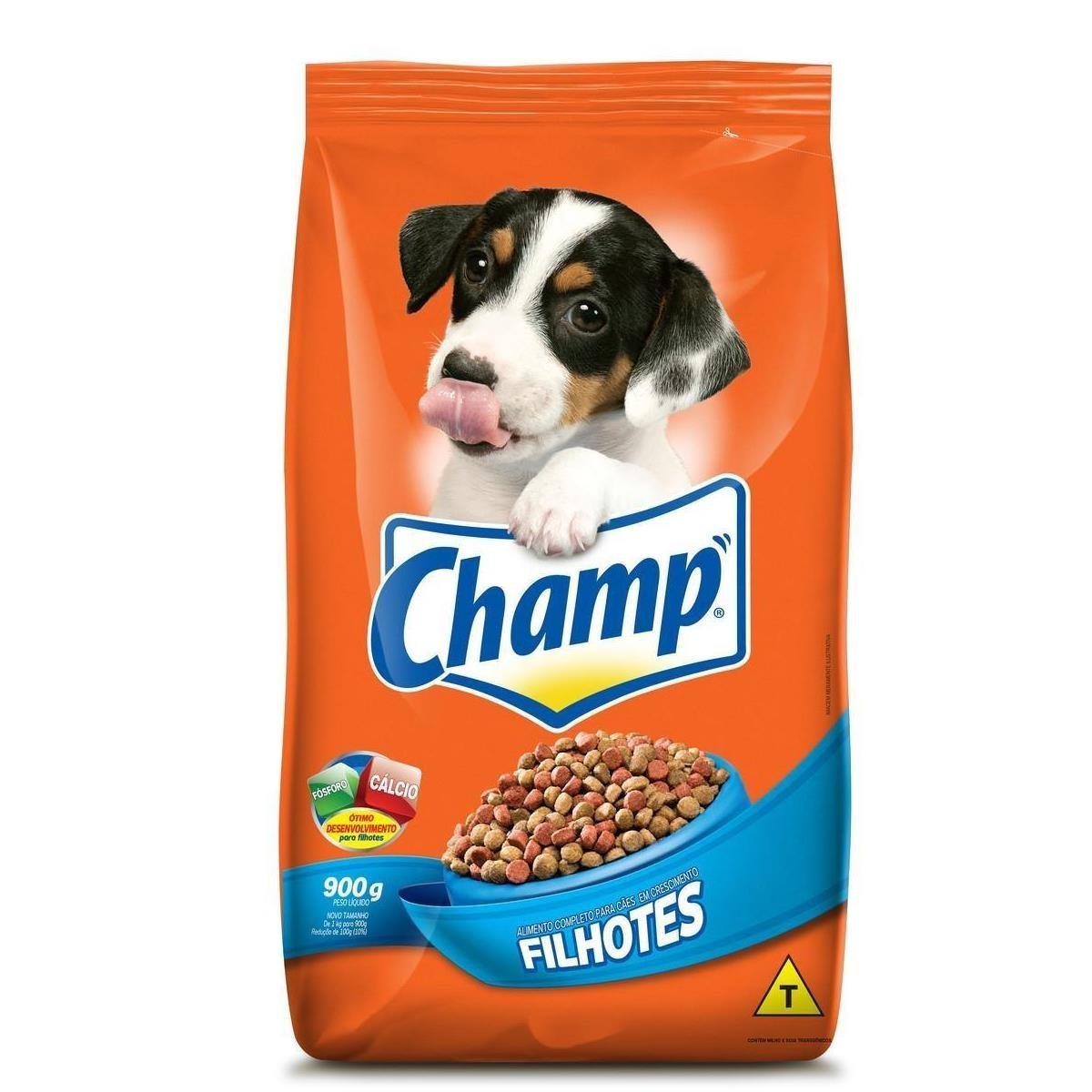 Alimento para Cães Filhotes Carne & Cereal Champ Sabor de Casa Pacote 900g