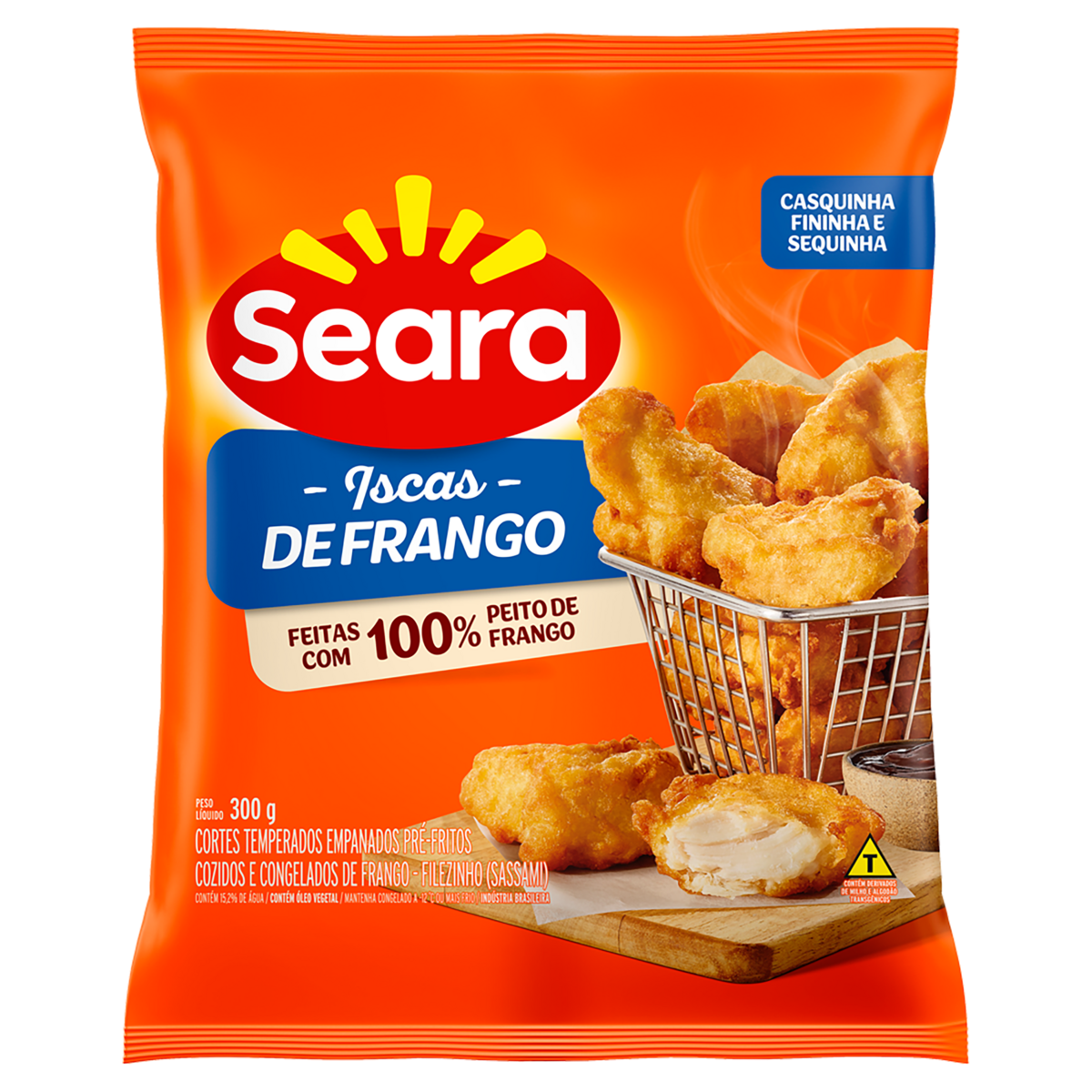 Empanado de Frango Peito em Iscas Seara Pacote 300g