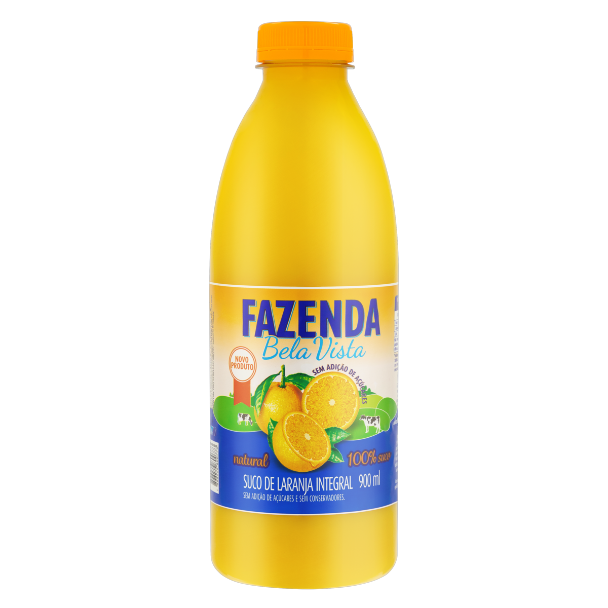 Suco Integral Laranja Fazenda Bela Vista Garrafa 900ml