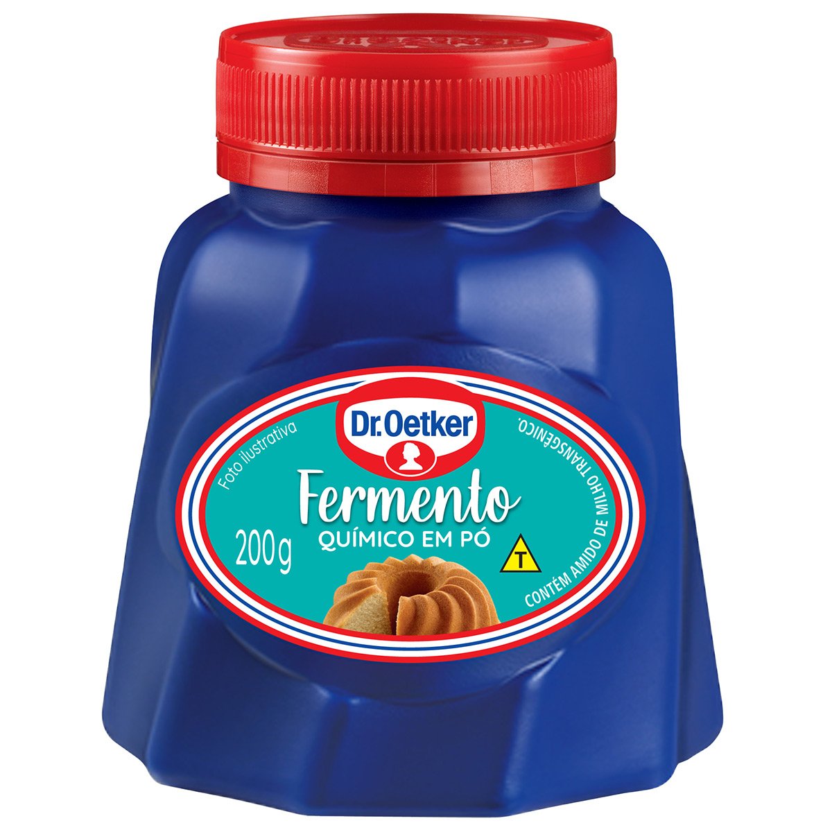 Dr. Oetker Fermento Químico em Pó, Ideal para Bolos Macios e Fofinhos, Ação Dupla, 200g