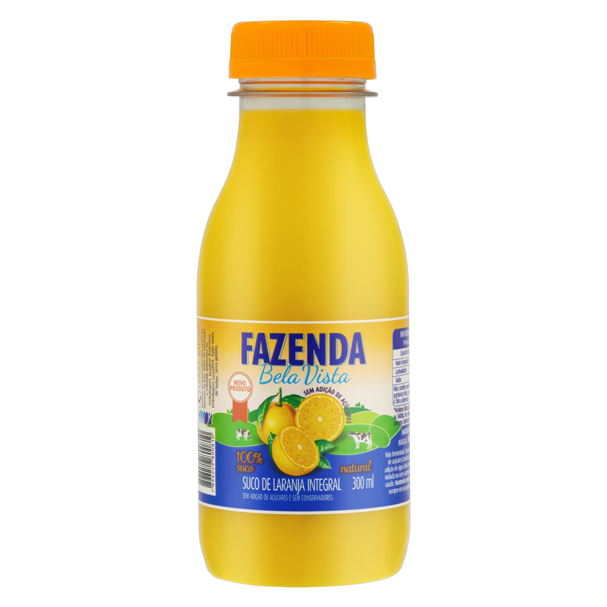 Suco Integral Laranja Fazenda Bela Vista Garrafa 300ml