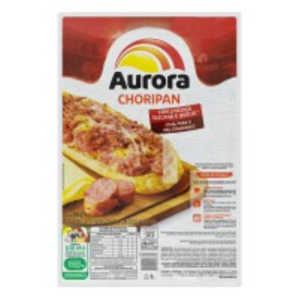 Choripan Com Linguiça e Queijo Aurora 400g