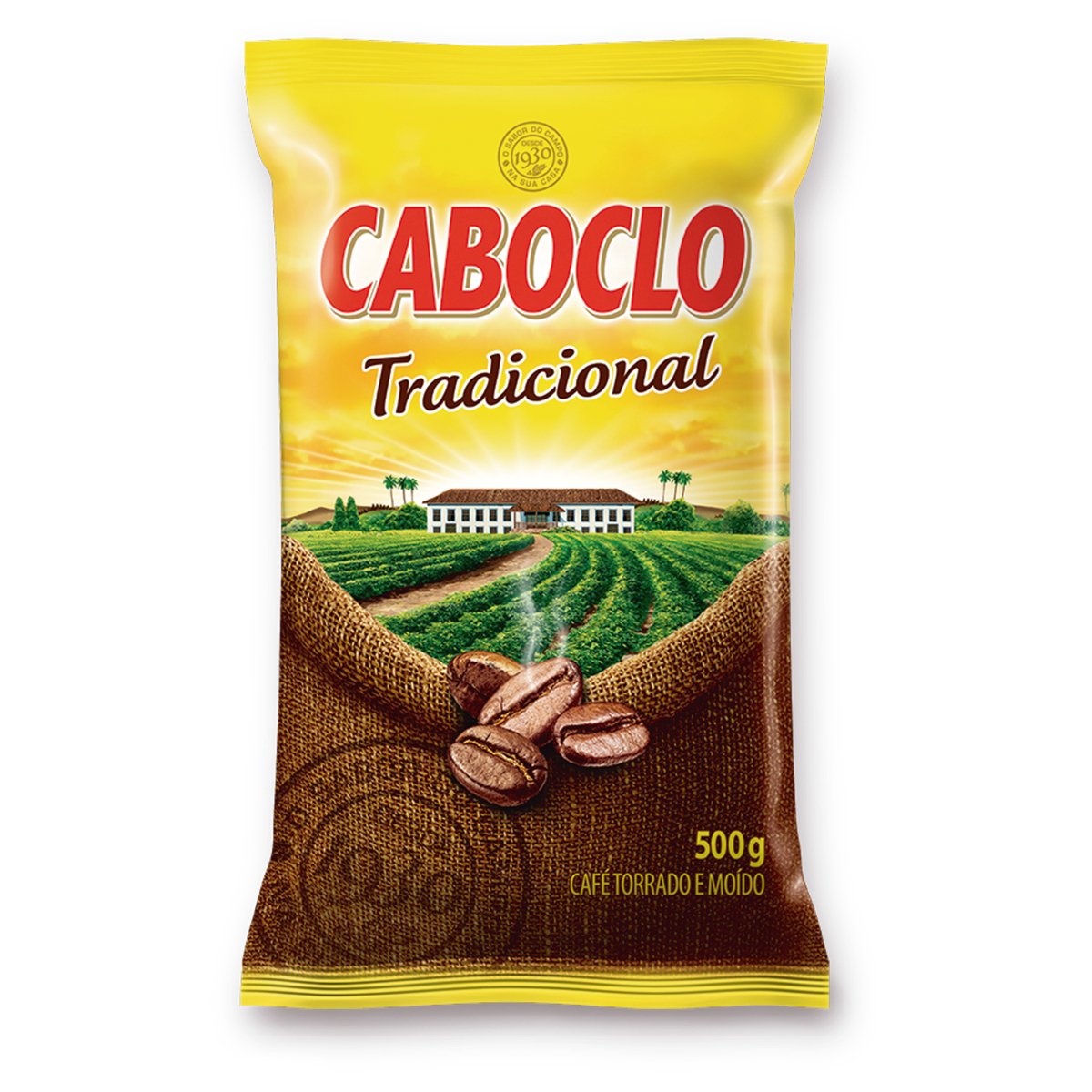 Café Torrado e Moído Tradicional Caboclo Pacote 500g