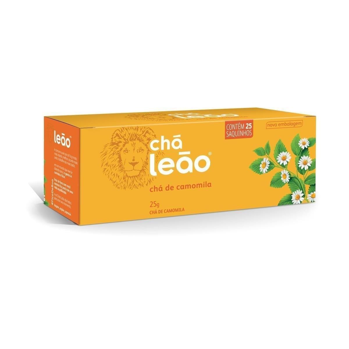 Chá de Camomila LEÃO Caixa 25g com 25 Saquinhos