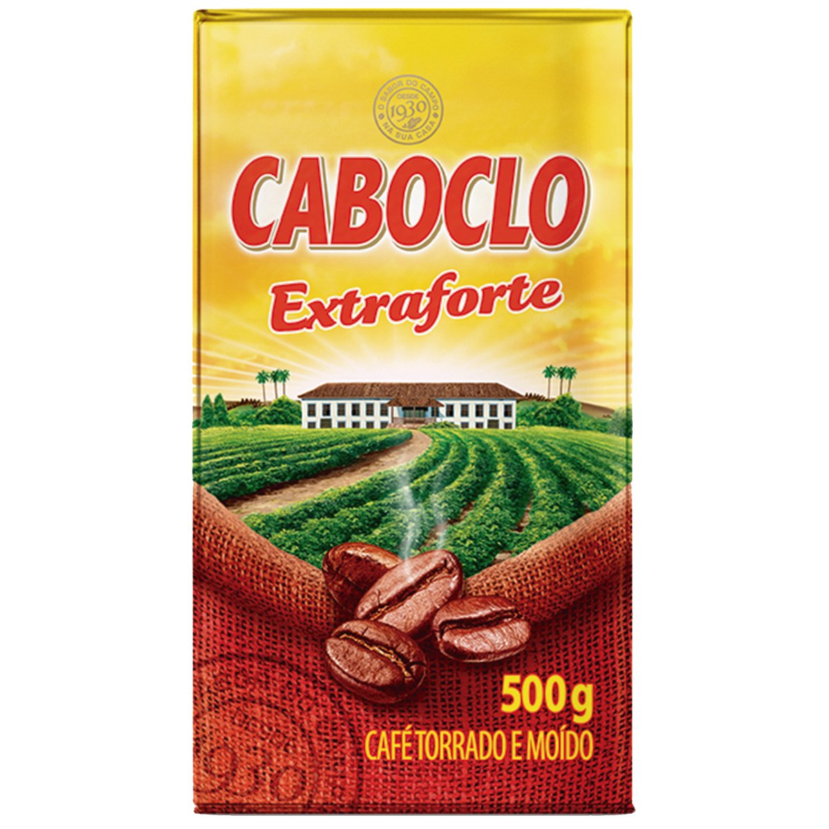 Café Torrado e Moído a Vácuo Extraforte Caboclo Pacote 500g