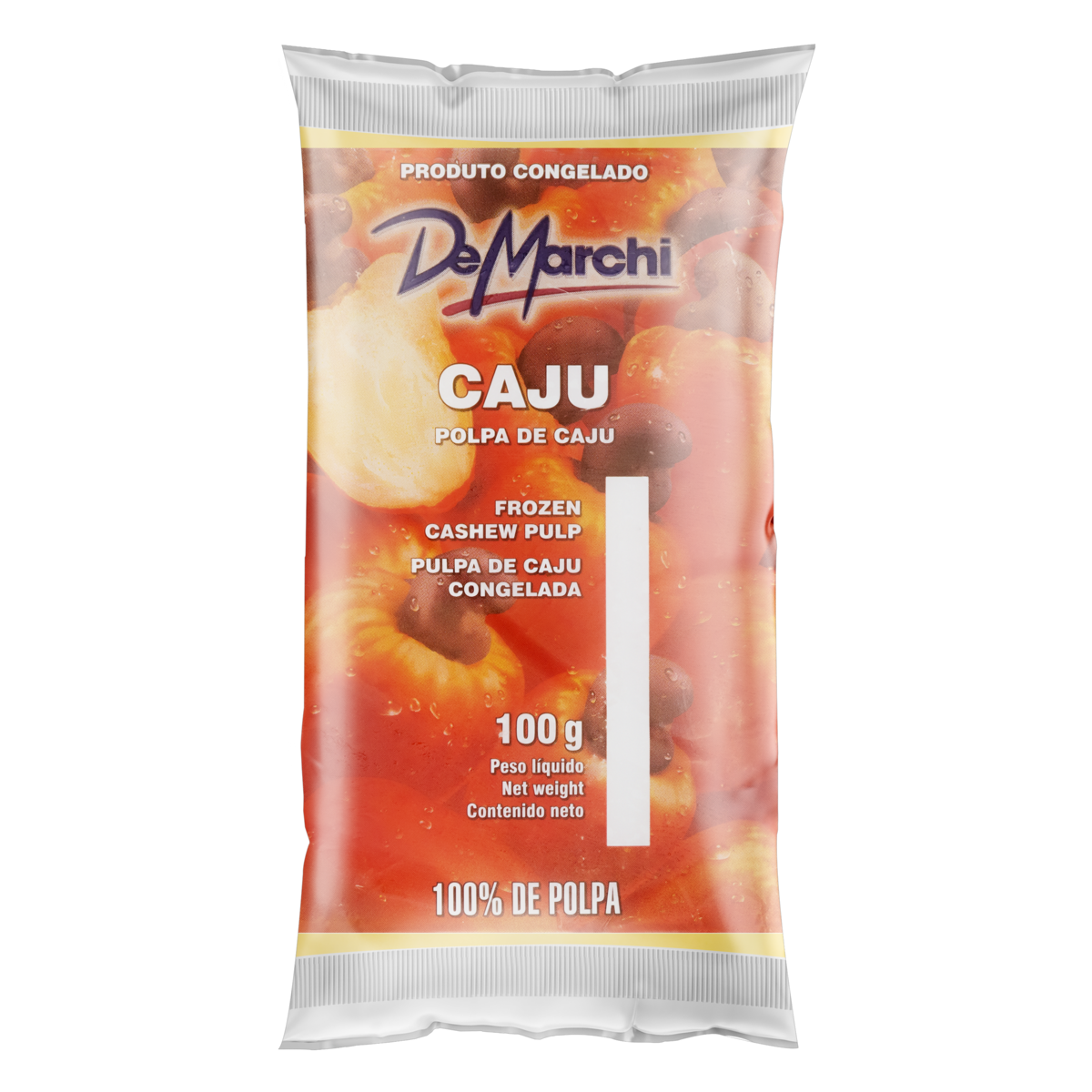 Polpa de Fruta Caju De Marchi Pacote 100g