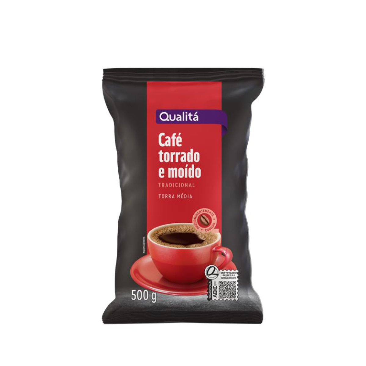 Café Torrado e Moído Tradicional Qualitá Pacote 500g