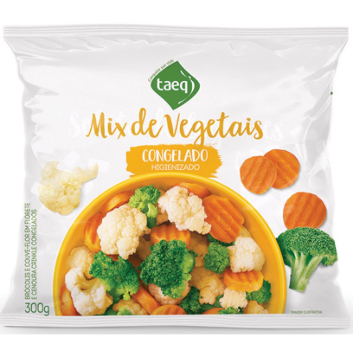 Mix de Vegetais Congelado Higienizado Taeq Pacote 300g