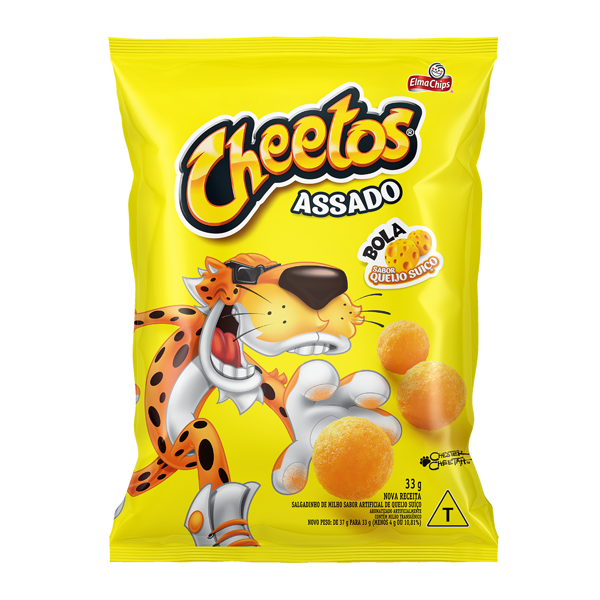Salgadinho de Milho Bola Queijo Suíço Elma Chips Cheetos Pacote 33g