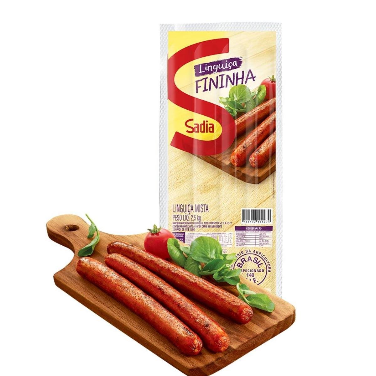 Linguiça Mista Cozida Defumada Bandeja Sadia 400g