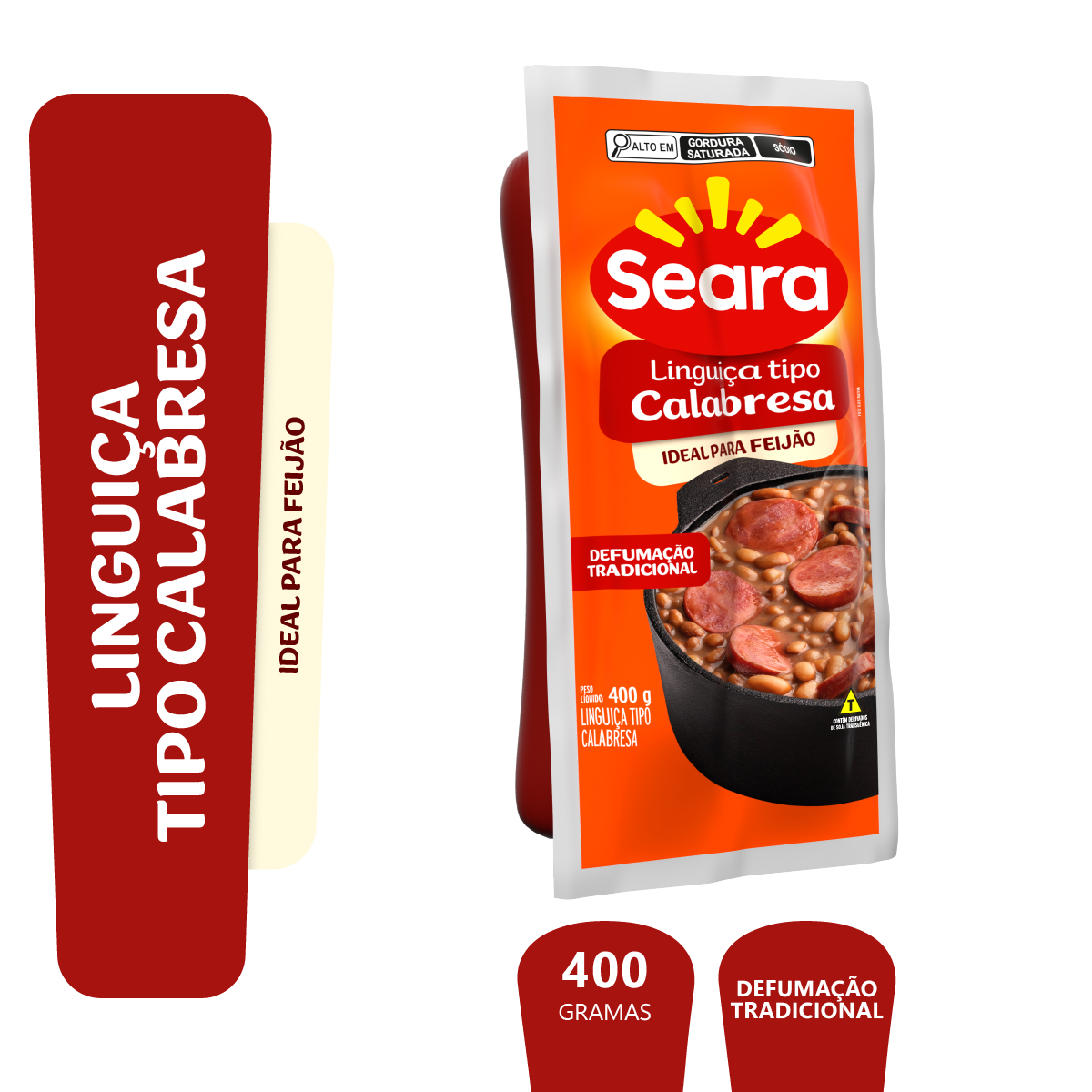 Linguiça Tipo Calabresa Seara 400g