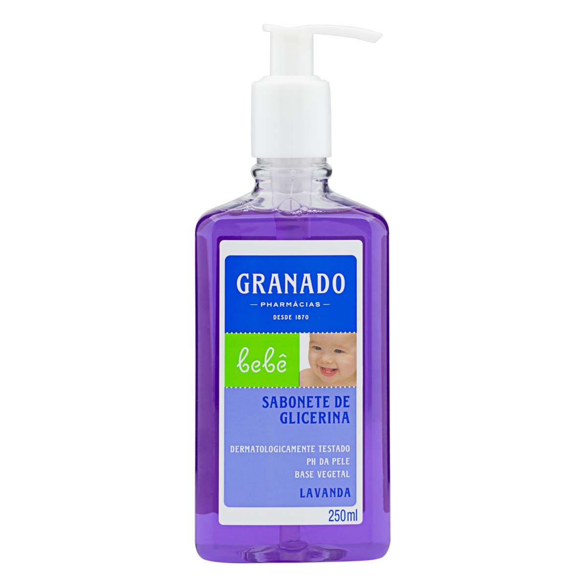 Sabonete Líquido de Glicerina Lavanda Granado Bebê Frasco 250ml