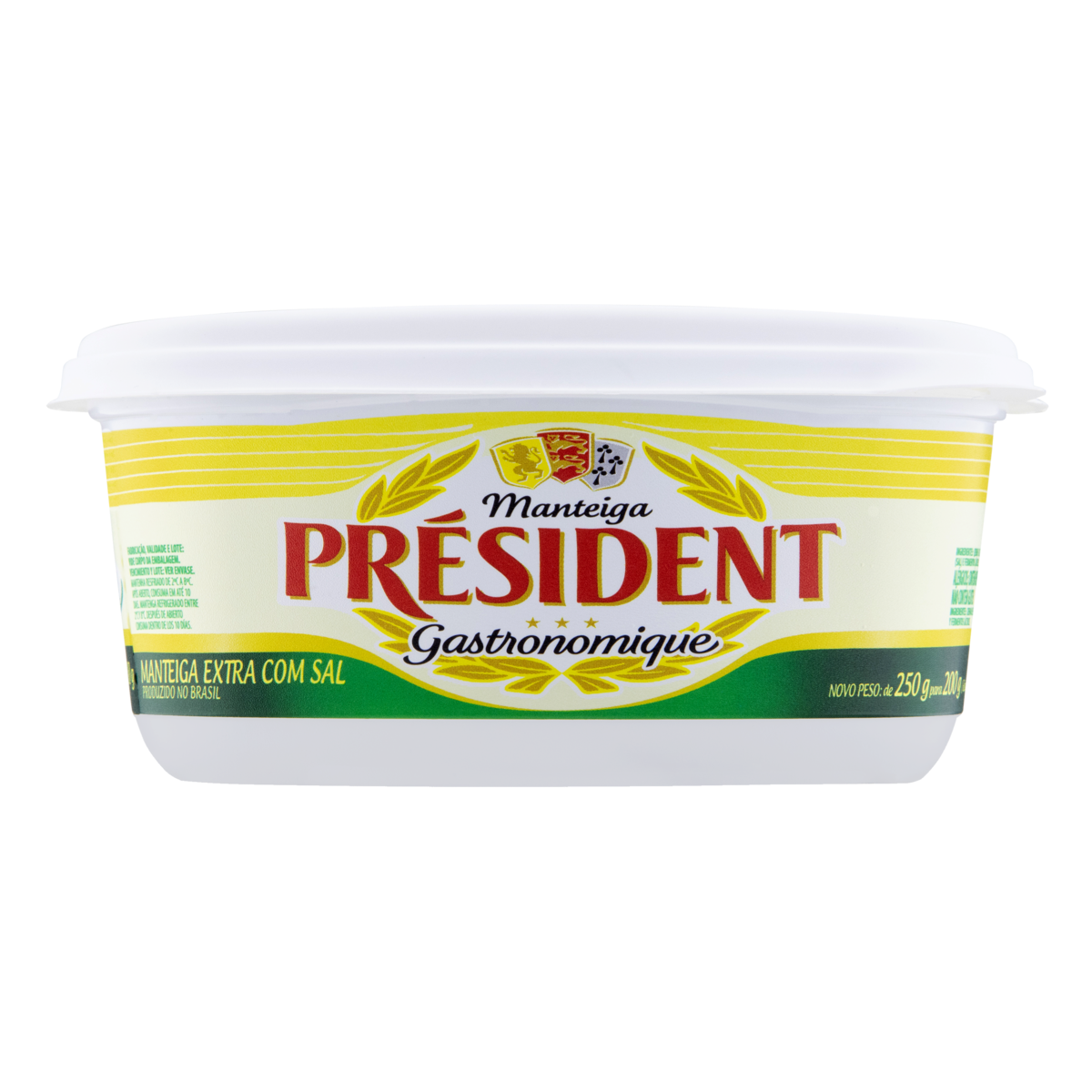 Manteiga Extra com Sal Président Gastronomique Pote 200g