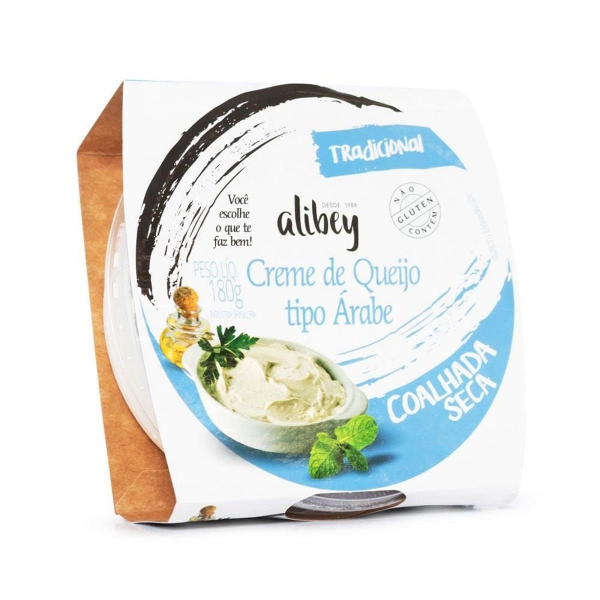 Creme de Queijo Coalhada Seca Árabe Tradicional Alibey Pote 180g