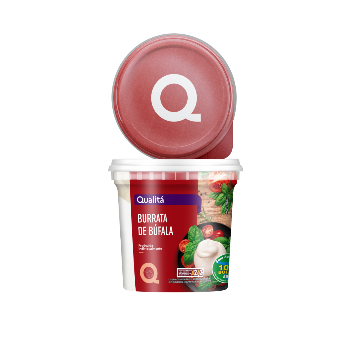 Queijo Burrata De Búfala QUALITÁ Pote 200g