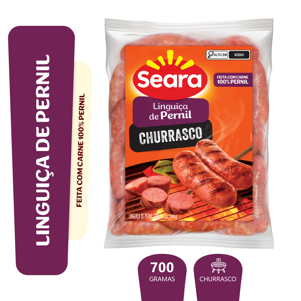 Linguiça de Pernil Churrasco Seara 700g