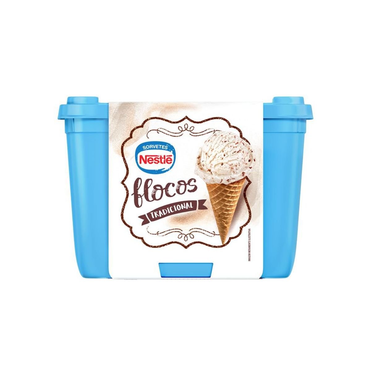 Sorvete Flocos Tradicional Nestlé Pote 1,5l