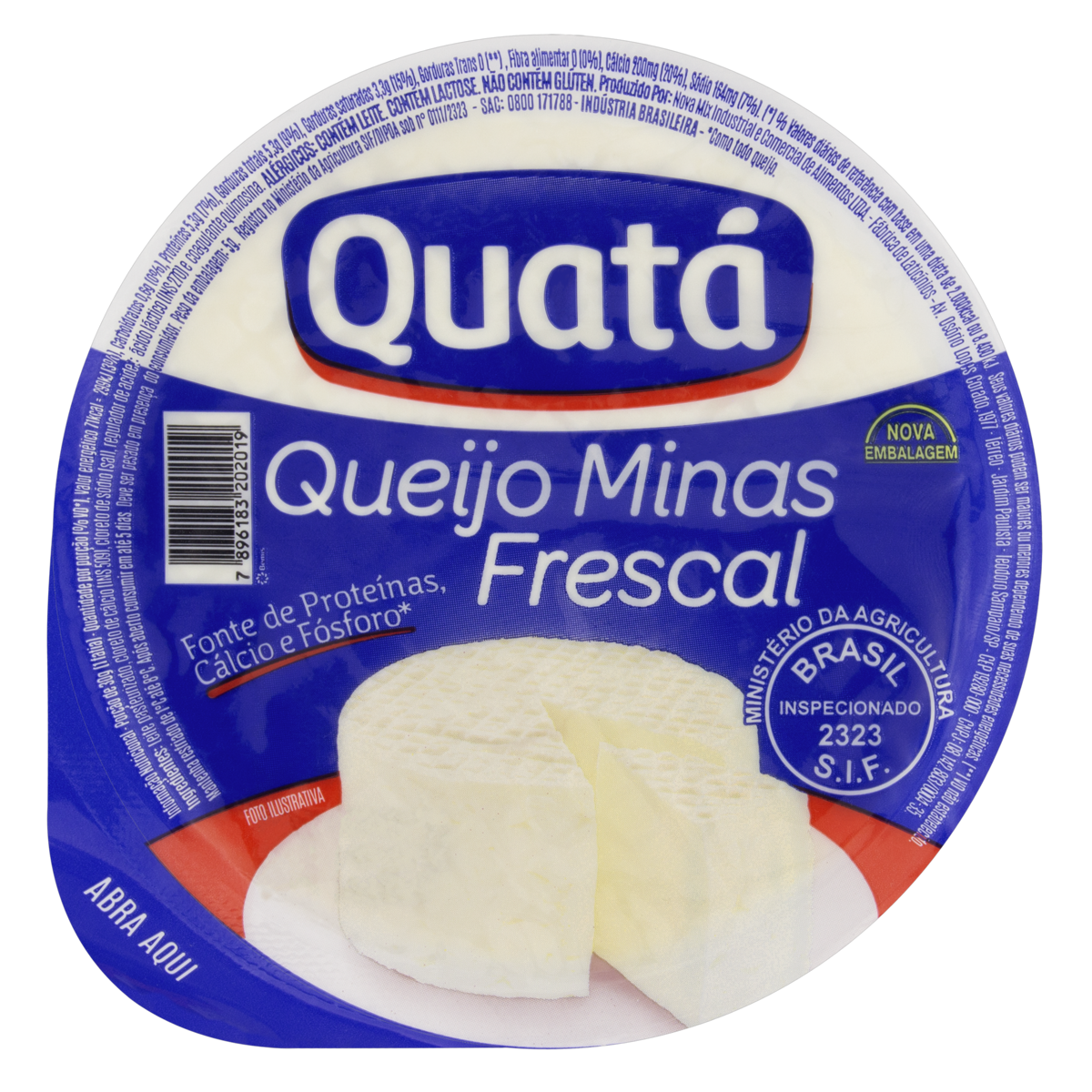 Queijo Minas Fresco Quatá 450g