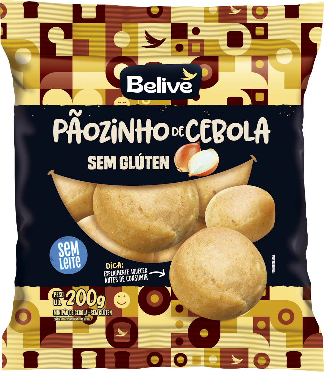 Pãozinho de Cebola Belive Sem gluten 200g