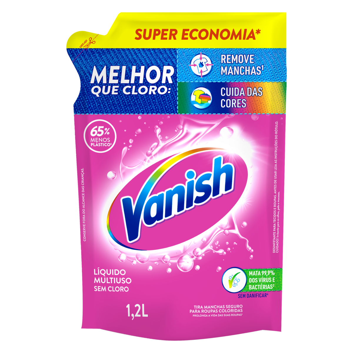 Tira-Manchas Gel Multiuso Vanish Sachê 1,2l