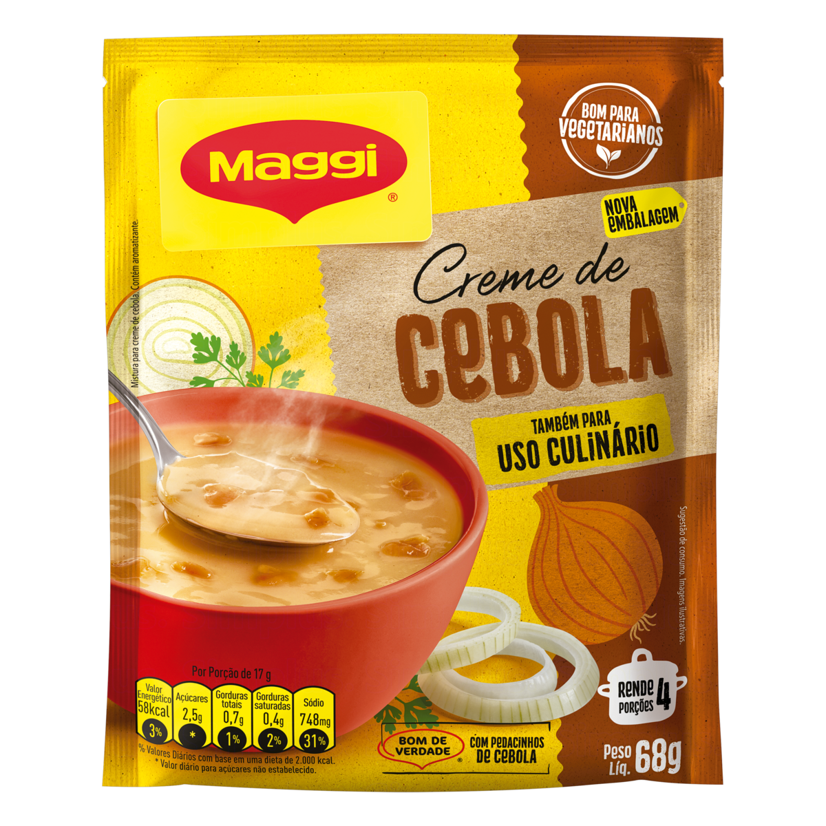 Creme de Cebola MAGGI Sachê 68g