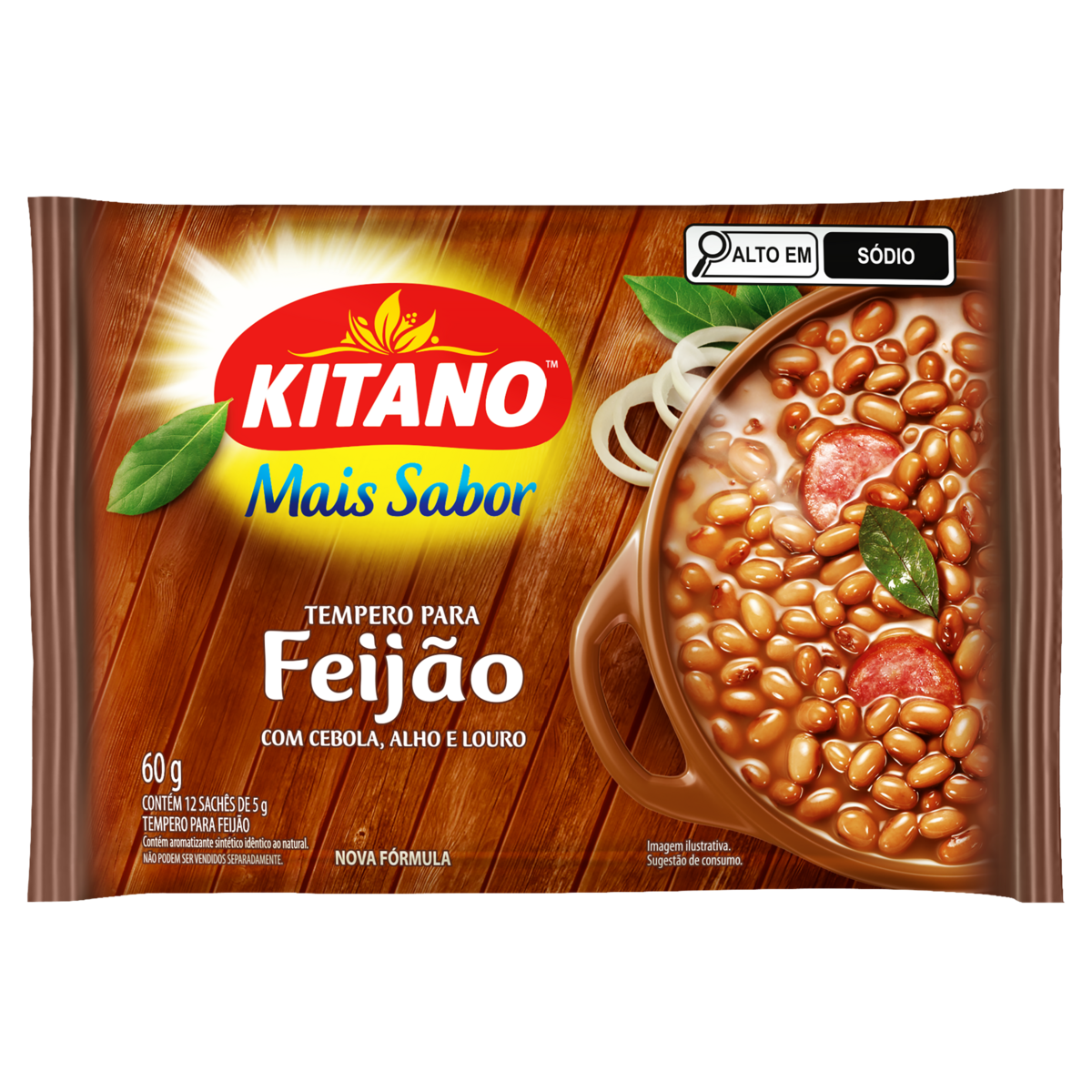 Tempero para Feijão Mais Sabor KITANO Pacote 60g
