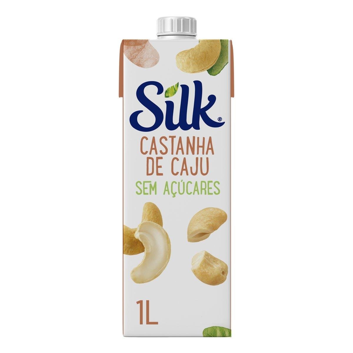 Bebida Vegetal Silk Castanha de Caju sem Açúcar1L
