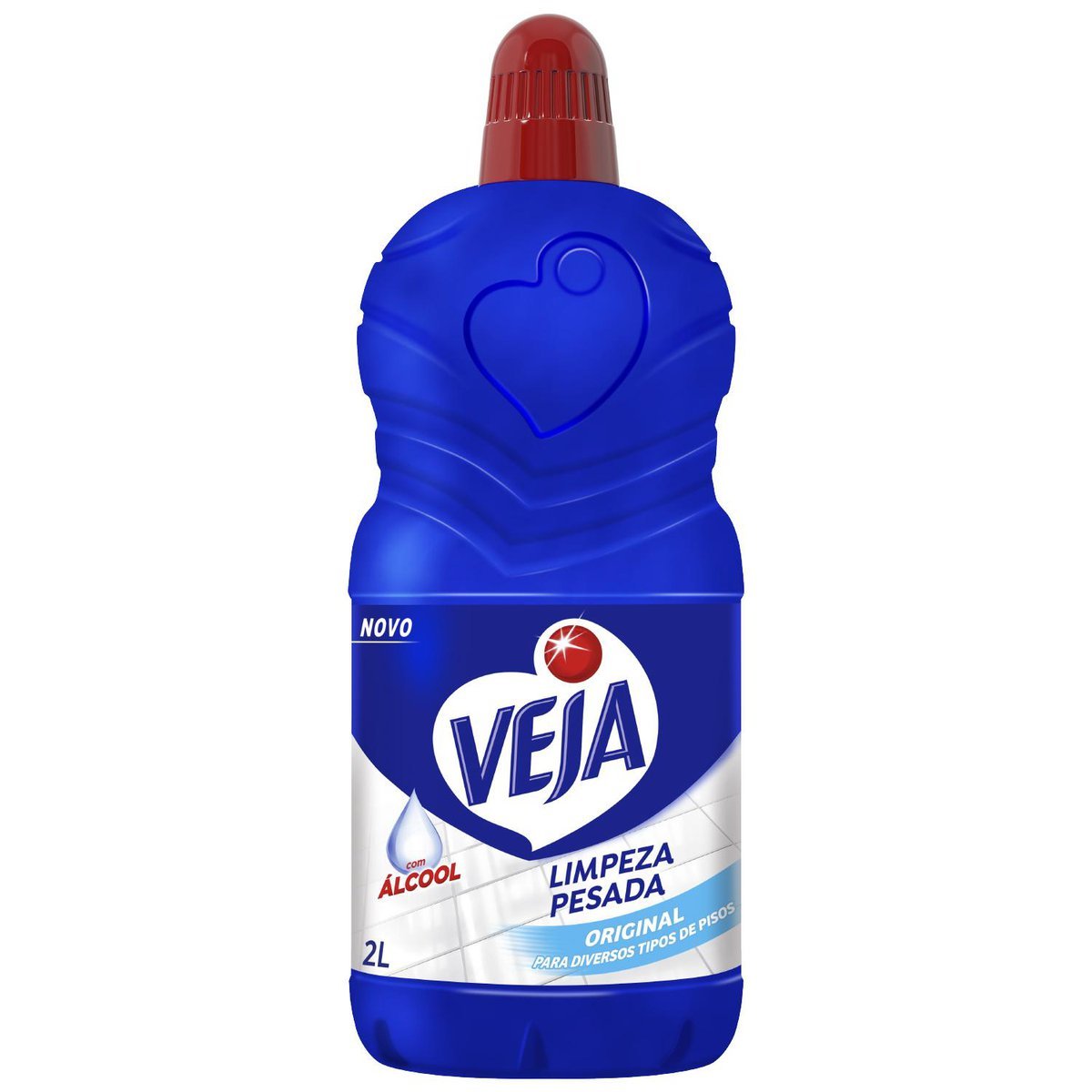 Limpador Limpeza Pesada com Álcool Original Veja Frasco 2l