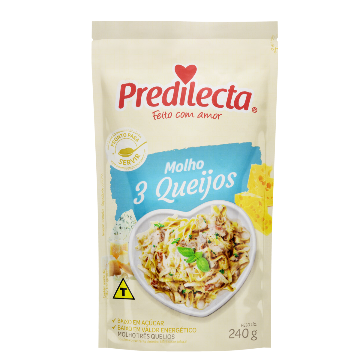 Molho Três Queijos Predilecta Sachê 240g