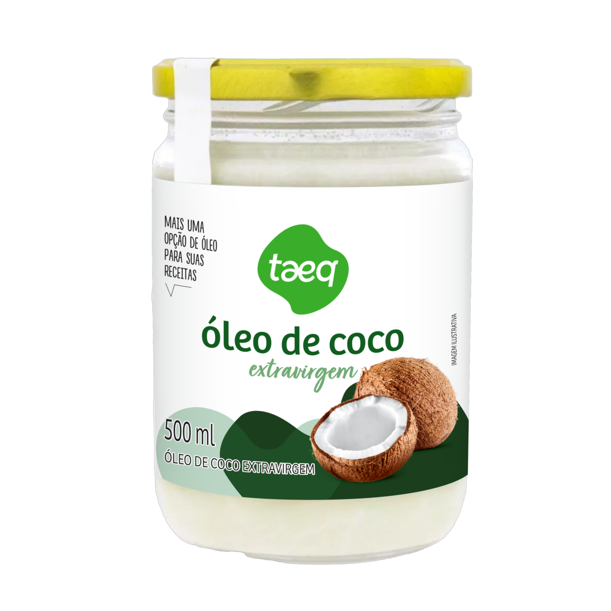 Óleo de Coco Extra Virgem Taeq Vidro 500ml