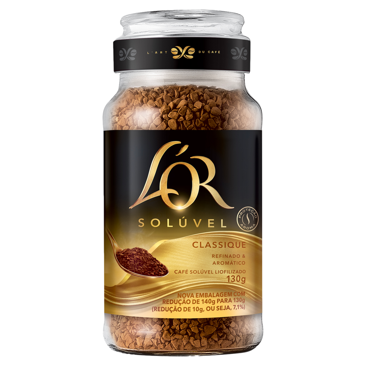 Café Solúvel Liofilizado Classique Lor Vidro 130g