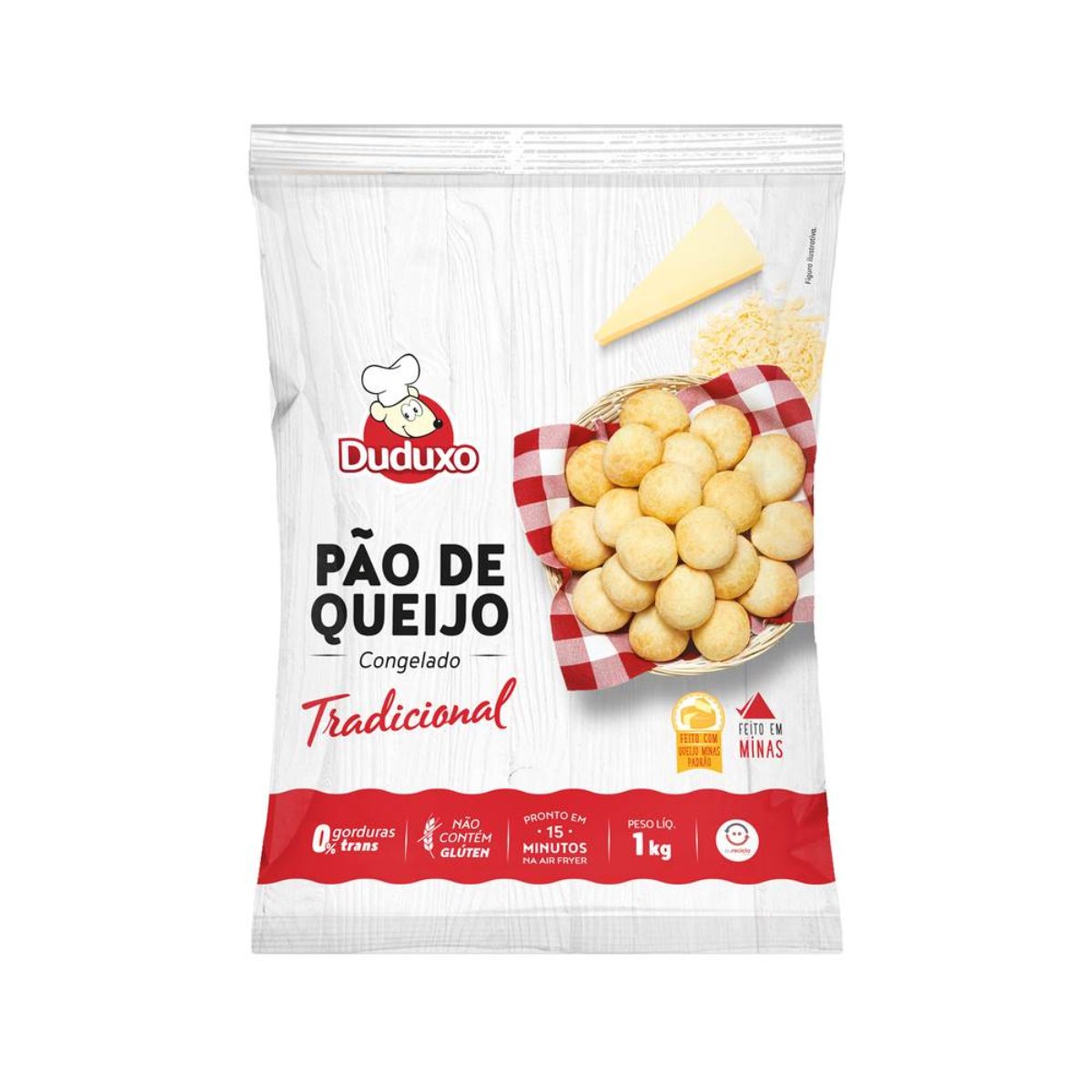 Pão com Queijo Duduxo Tradicional Pacote 1kg