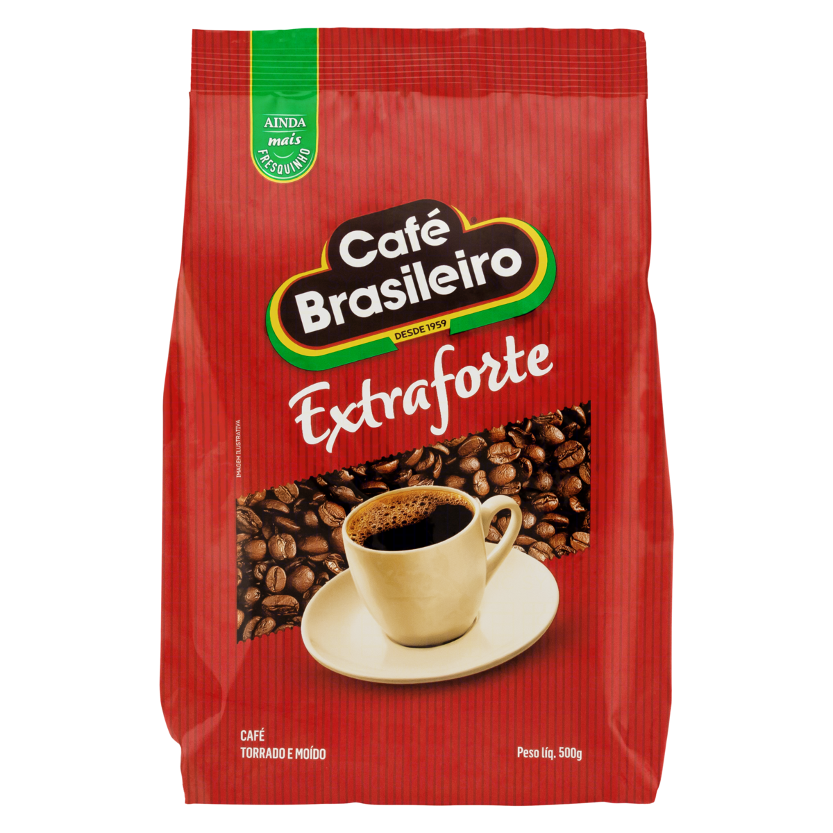 Café Torrado e Moído Extraforte Café Brasileiro Pacote 500g