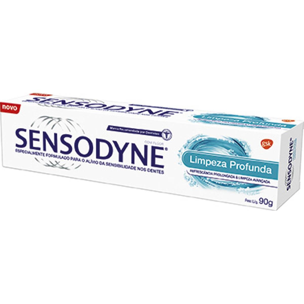 Gel Dental Sensodyne Limpeza Profunda Caixa 90g