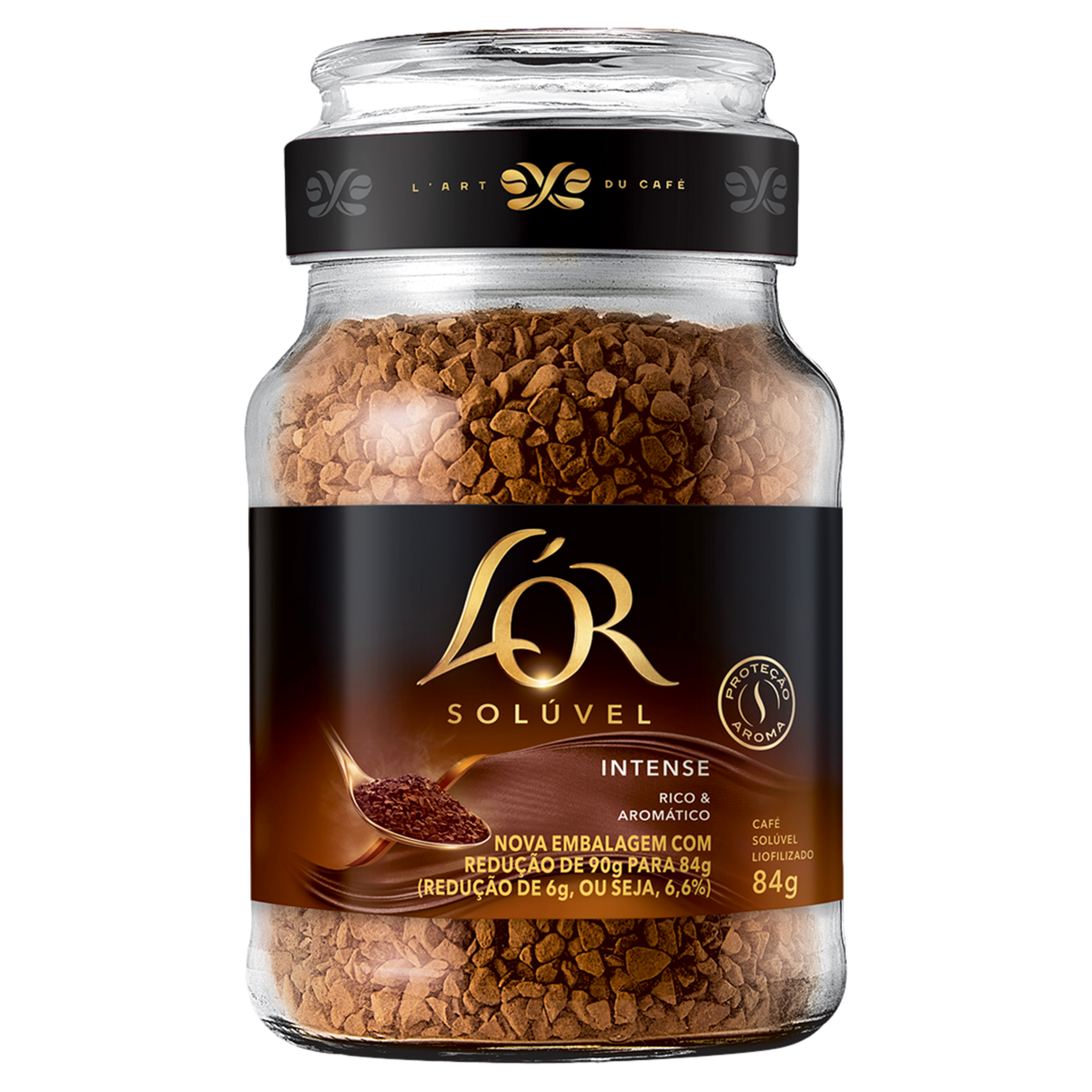 Café Solúvel Liofilizado Intense Lor Vidro 84g
