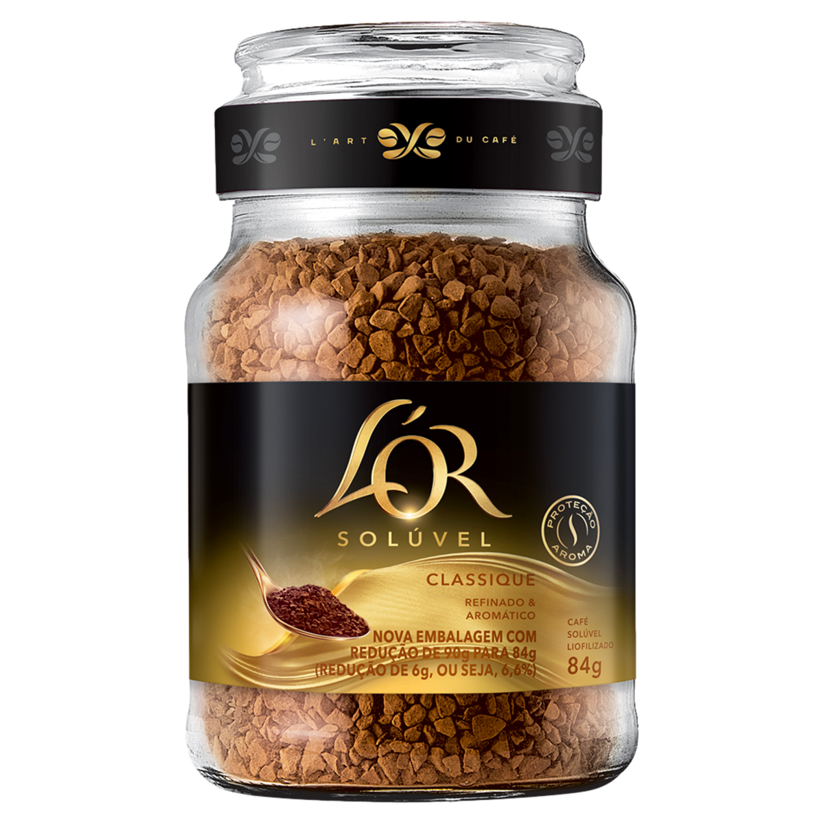 Café Solúvel Liofilizado Classique Lor Vidro 84g