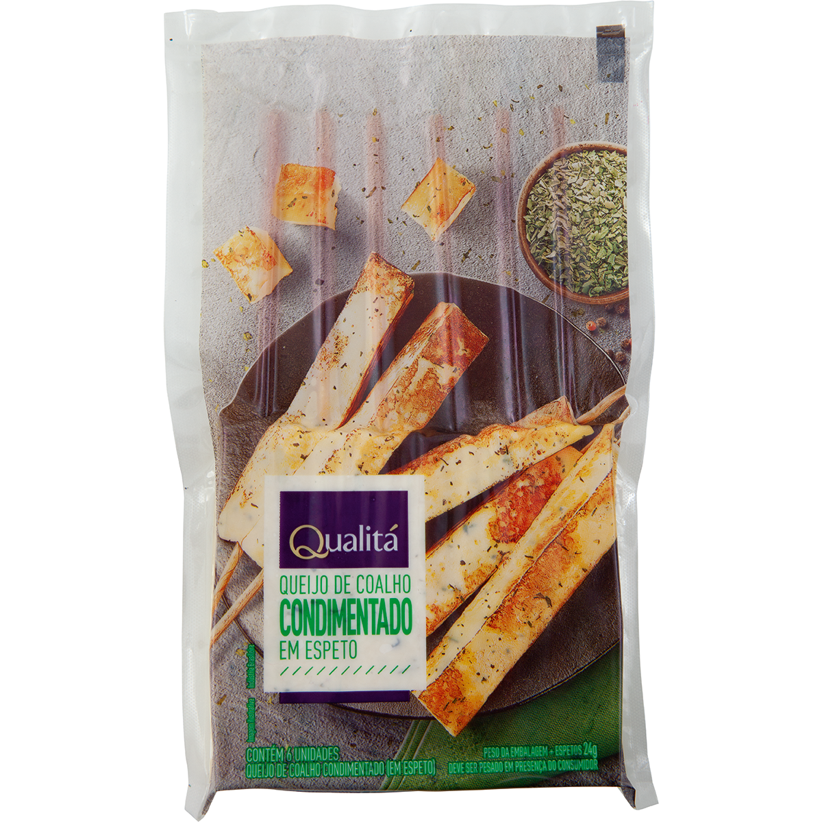 Queijo Coalho Condimentado Qualitá 250g